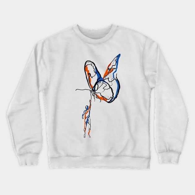 Single Line - Buttersky Crewneck Sweatshirt by MaxencePierrard